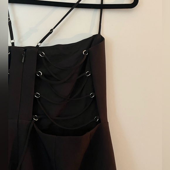 BCBGMAXAZRIA Esmee Black lace up dress - Picture 5 of 6